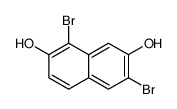 1,6-dibromonaphthalene-2,7-diol Structure