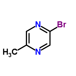 2-溴-5-甲基吡嗪结构式