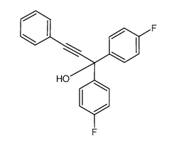 1,1-bis(4-fluorophenyl)-3-phenylprop-2-yn-1-ol Structure