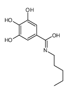 3,4,5-Trihydroxy-N-pentylbenzamide结构式