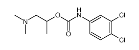 (3,4-Dichloro-phenyl)-carbamic acid 2-dimethylamino-1-methyl-ethyl ester Structure
