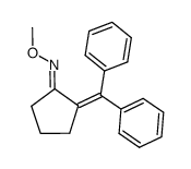 2-diphenylmethylenecyclopentanone O-methyloxime Structure