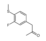 1-(3-fluoro-4-methylsulfanyl-phenyl)propan-2-one结构式