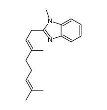 2-[(2E)-3,7-dimethylocta-2,6-dienyl]-1-methylbenzimidazole Structure