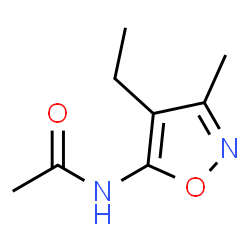 Isoxazole, 5-acetamido-4-ethyl-3-methyl- (6CI) Structure