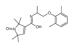 N-[1-(2,6-dimethylphenoxy)propan-2-yl]-2,2,5,5-tetramethyl-1-oxido-1H-pyrrol-1-ium-3-carboxamide Structure