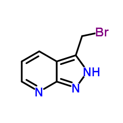 3-(溴甲基)-2H-吡唑并[3,4-b]吡啶结构式