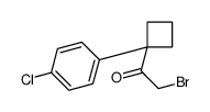 2-bromo-1-[1-(4-chlorophenyl)cyclobutyl]ethanone Structure