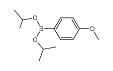 diisopropyl (4-methoxyphenyl)boronate结构式