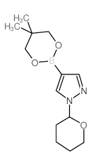 4-(5,5-DIMETHYL-[1,3,2]DIOXABORINAN-2-YL)-1-(TETRAHYDROPYRAN-2-YL)-1H-PYRAZOLE Structure