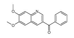 (6,7-dimethoxyquinolin-3-yl)-phenylmethanone Structure