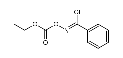 O-ethoxycarbonylbenzohydroximoyl chloride Structure