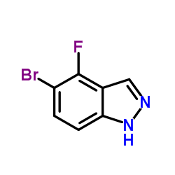 5-Bromo-4-fluoro-1H-indazole Structure