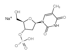 胸腺嘧啶脱氧核苷3-单磷酸钠盐结构式