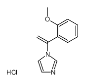 1-<1-(2-methoxyphenyl)vinyl>-1H-imidazole hydrochloride Structure