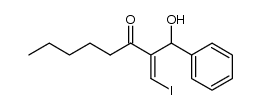 (E)-2-(hydroxy(phenyl)methyl)-1-iodooct-1-en-3-one Structure