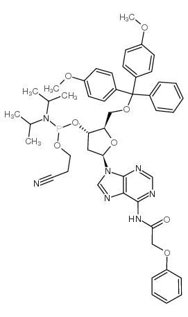 DMT-dA(PAc) 亚磷酰胺单体结构式