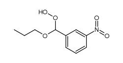 α-hydroperoxy-m-nitrobenzyl n-propyl ether Structure