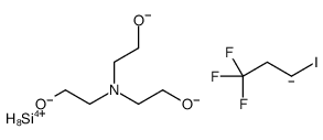 2-[bis(2-oxidoethyl)amino]ethanolate,silicon(4+),1,1,1-trifluoro-3-iodopropane Structure