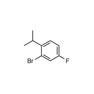 2-溴-4-氟-1-异丙苯结构式