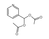 3-pyridine carbaldehyde diacetate Structure