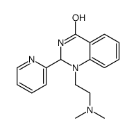 1-[2-(Dimethylamino)ethyl]-2,3-dihydro-2-(2-pyridinyl)quinazolin-4(1H)-one结构式