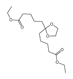 ethyl 5-[2-(5-ethoxy-5-oxopentyl)-1,3-dioxolan-2-yl]pentanoate Structure