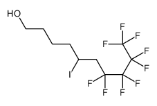 7,7,8,8,9,9,10,10,10-nonafluoro-5-iododecan-1-ol结构式