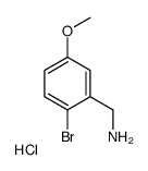(2-bromo-5-methoxyphenyl)methanamine hydrochloride Structure