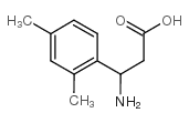 3-氨基-3-(2,4-二甲基苯基)-丙酸结构式