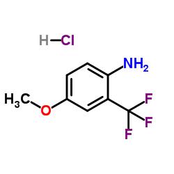 4-Methoxy-2-(trifluoromethyl)aniline hydrochloride (1:1)结构式