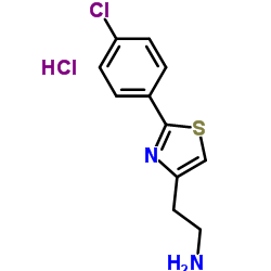 2-(2-(4-Chlorophenyl)thiazol-4-yl)ethan-1-amine hydrochloride Structure