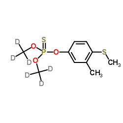 倍硫磷-D6结构式