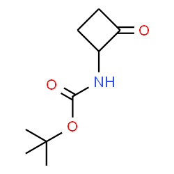 tert-butyl N-(2-oxocyclobutyl)carbamate Structure