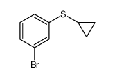 (3-Bromophenyl)(cyclopropyl)sulfane Structure