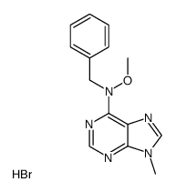 N6-benzyl-N6-methoxy-9-methyladenine hydrobromide Structure