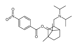 [2-[[di(propan-2-yl)amino]methyl]-4,7,7-trimethyl-3-bicyclo[2.2.1]heptanyl] 4-nitrobenzoate结构式