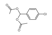 1,1-diacetoxy-1-(4-chlorophenyl)methane结构式