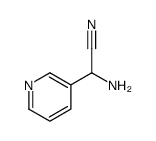 alpha-氨基-(9ci)-3-吡啶乙腈结构式