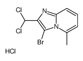 3-溴-2-二氯甲基-5-甲基-咪唑并[1,2-a]吡啶盐酸盐结构式