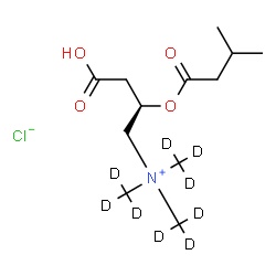 Isovalerylcarnitine-d9 chloride Structure