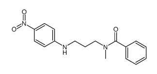 N-benzoyl-N-methyl-N'-(p-nitrophenyl)trimethylenediamine Structure