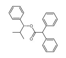 (R)-2-methyl-1-phenylpropyl diphenylacetate结构式