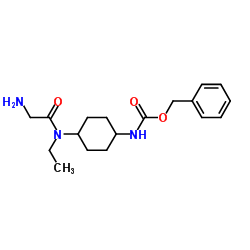 Benzyl {4-[ethyl(glycyl)amino]cyclohexyl}carbamate Structure