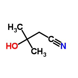 3-羟基-3-甲基丁腈结构式