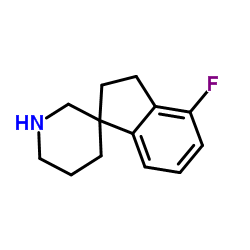 4-Fluoro-2,3-dihydrospiro[indene-1,3'-piperidine] Structure
