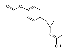[4-(2-acetamidocyclopropyl)phenyl] acetate结构式