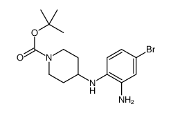 tert-butyl 4-(2-amino-4-bromoanilino)piperidine-1-carboxylate结构式