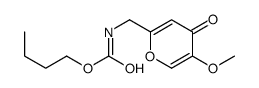 butyl N-[(5-methoxy-4-oxopyran-2-yl)methyl]carbamate Structure