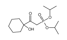 diisopropyl (2-(1-hydroxycyclohexyl)-2-oxoethyl)phosphonate Structure